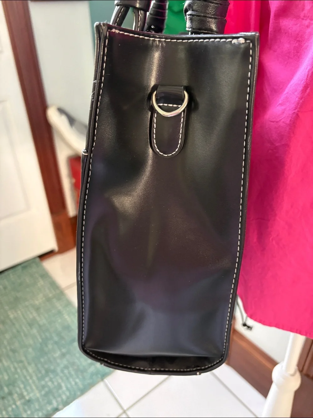 Wilsons Leather Tote Bag  shoulder bag  business case smooth & structured  black
